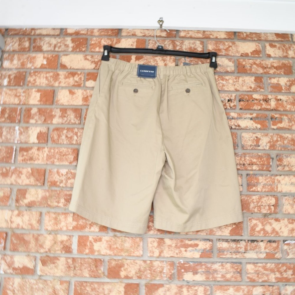 LANDS End Khaki Shorts  NWT - Picture 3 of 6